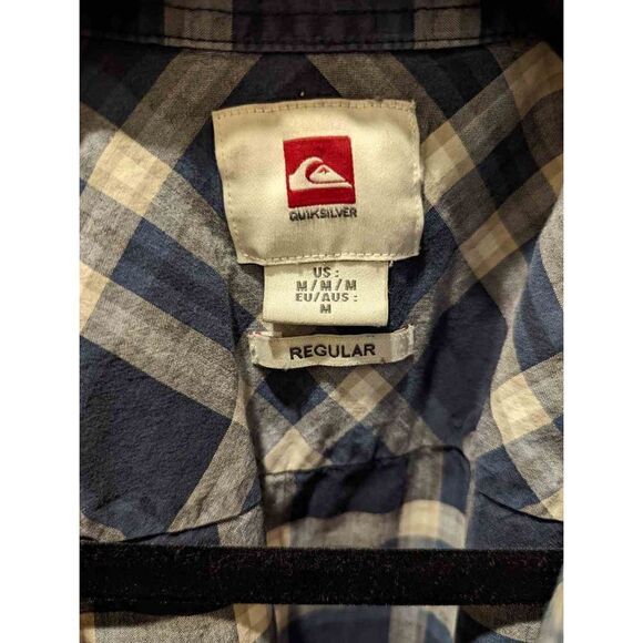 Quiksilver Men's M long sleeve button front shirt - Picture 2 of 5